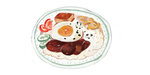 水彩食物插画