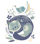 可爱睡觉小猫海报