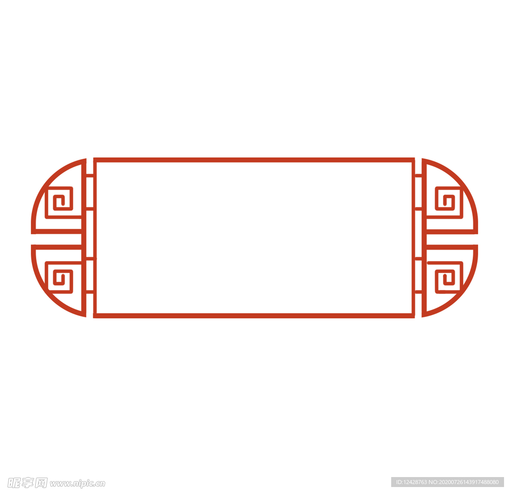 矢量 中式边框 花纹 装饰