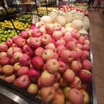 超市红苹果照片