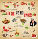 烧烤背景墙