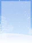 蓝色 梦幻 唯美 雪