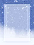 蓝色 梦幻 唯美 雪