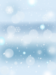蓝色 梦幻 唯美 雪