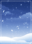 蓝色 梦幻 唯美 雪
