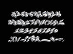 诡异爆炸扭曲英文字体