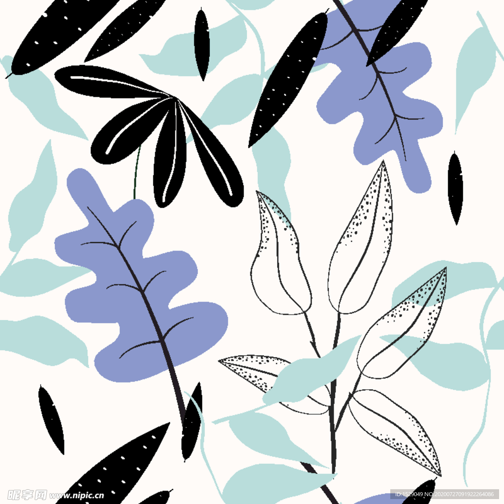 手绘花卉花纹
