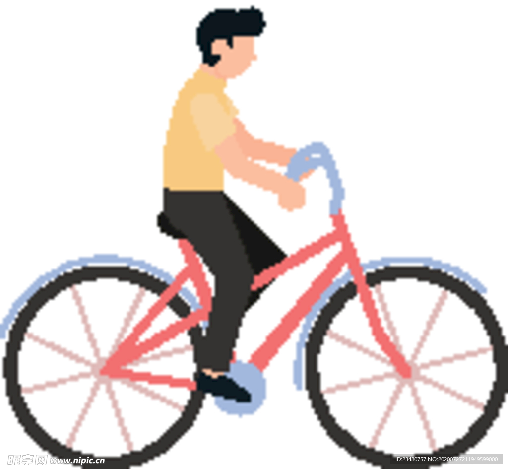 骑自行车