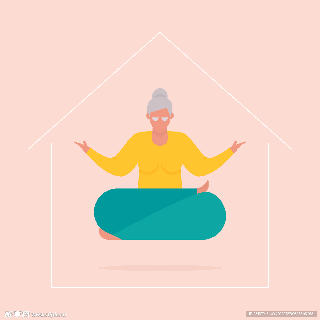 矢量人物景素材