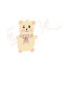 手绘小熊卡通插图