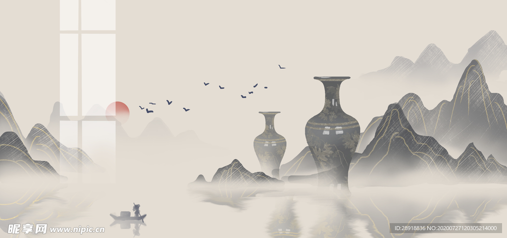 中国风水墨山水