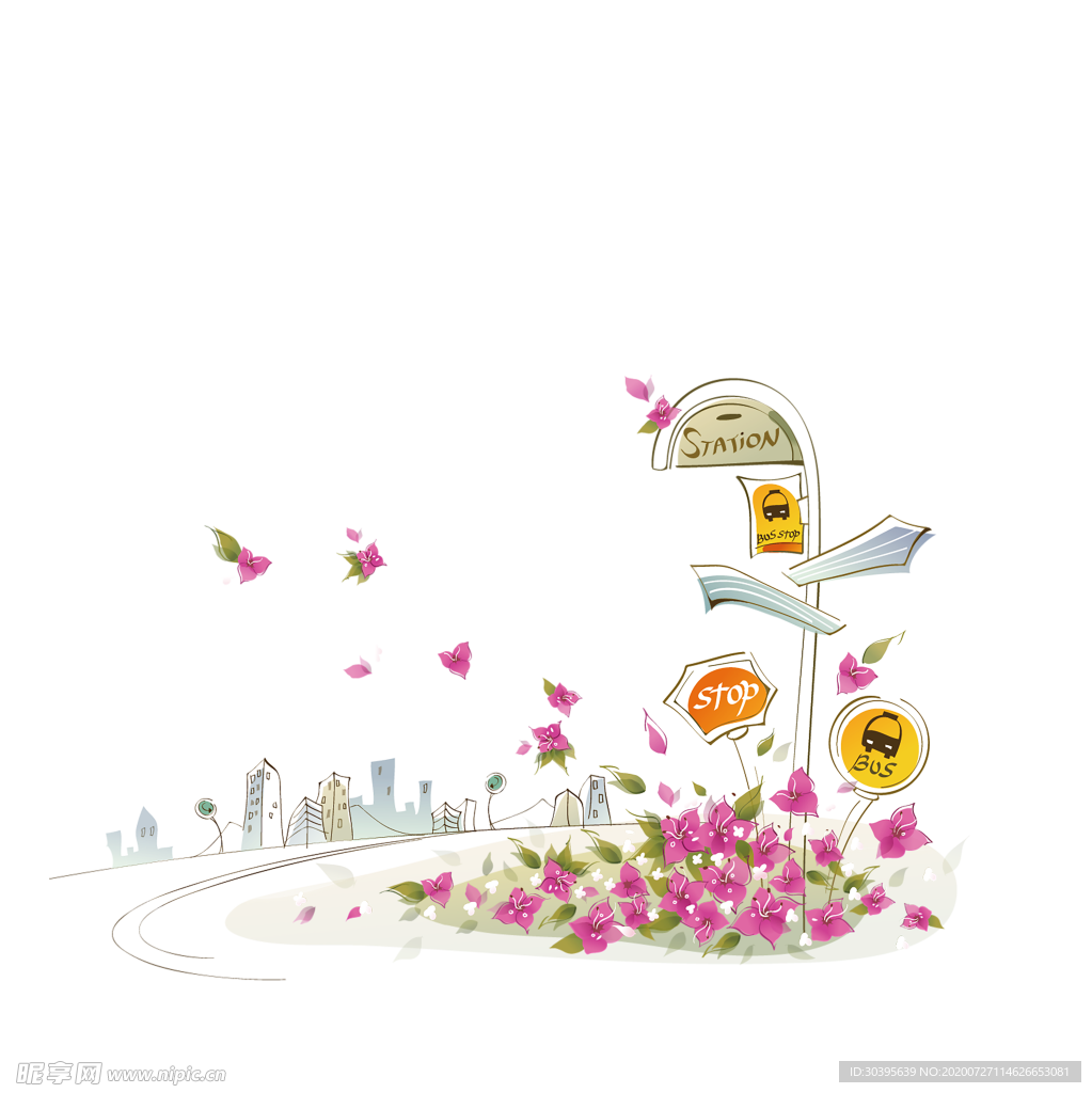 鲜花素材