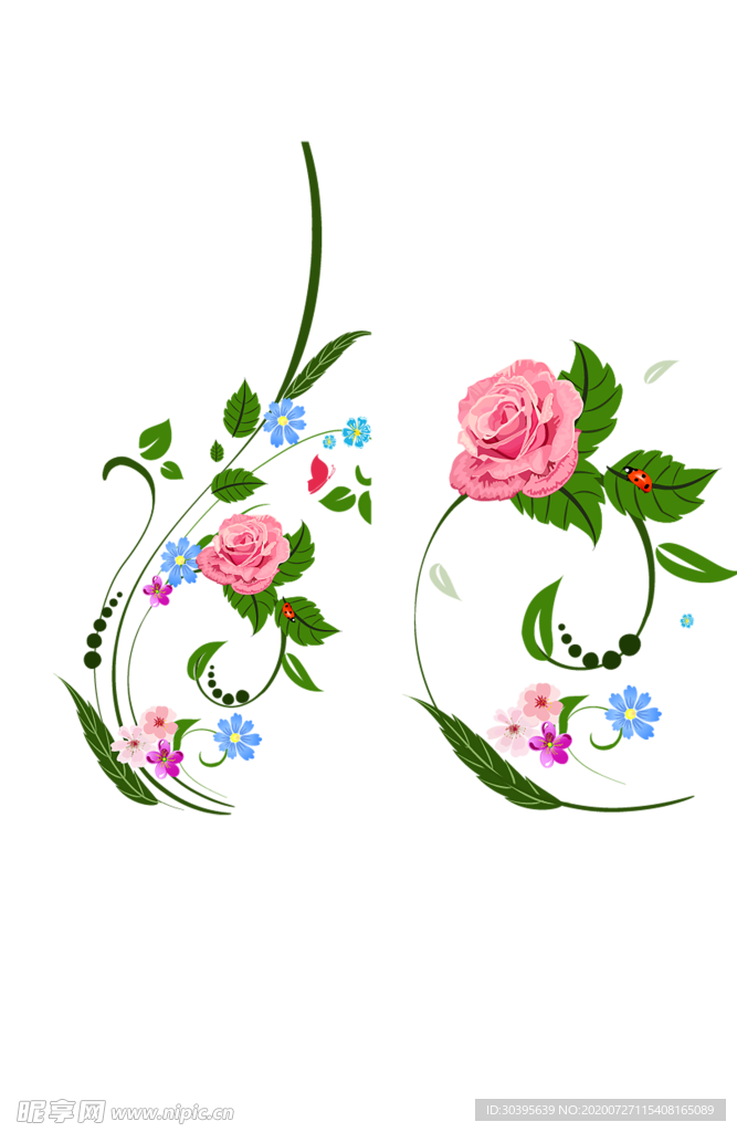 鲜花素材
