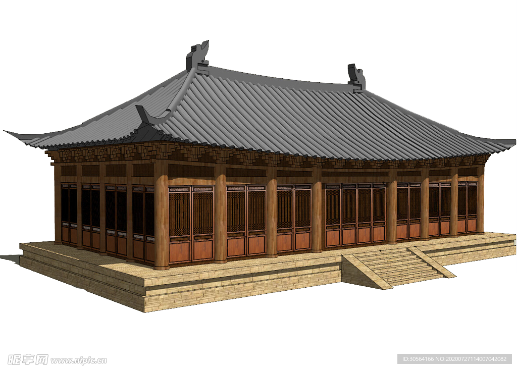 宫殿传统建筑装饰海报素材