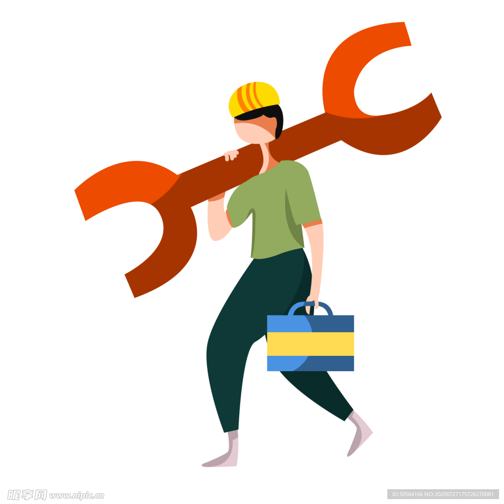 维修工人师傅安装海报素材