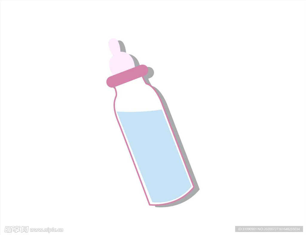 矢量奶瓶