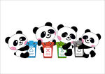 四熊猫垃圾分类