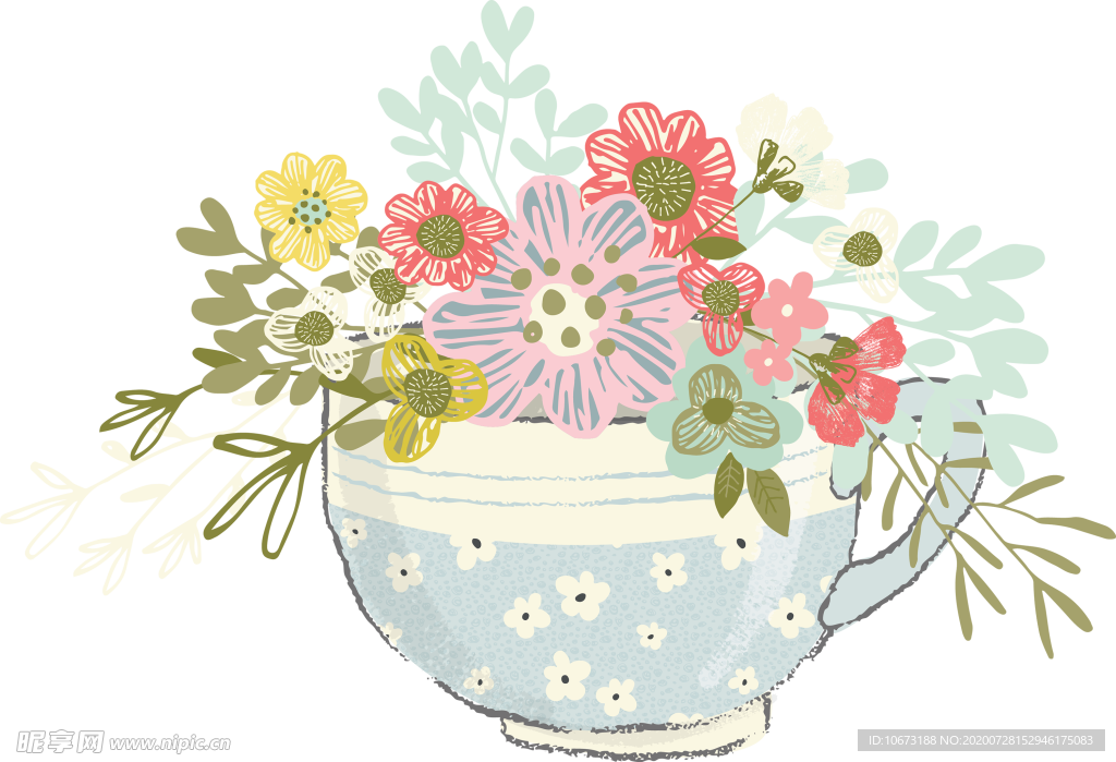 水彩植物