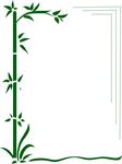 古风花草植物竹子元素装饰边框