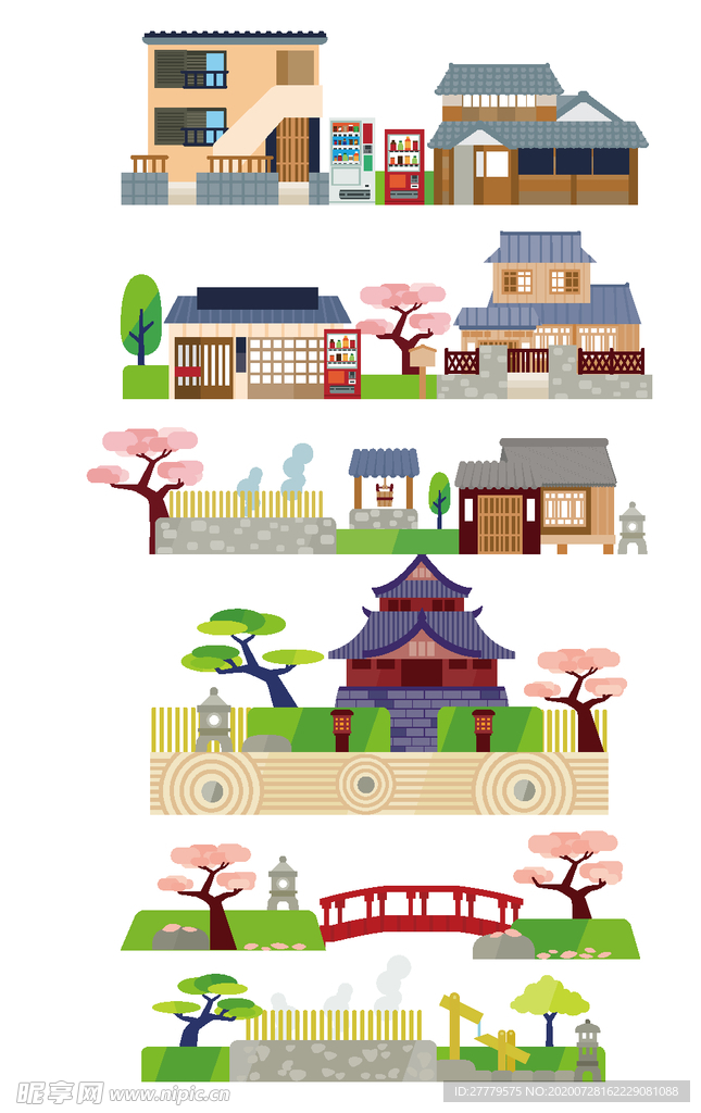 中式园林建筑模型