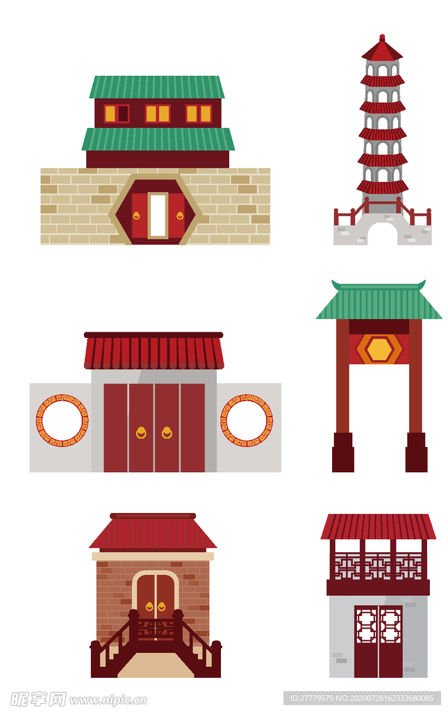 中式亭子复古建筑