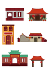 中式建筑模型