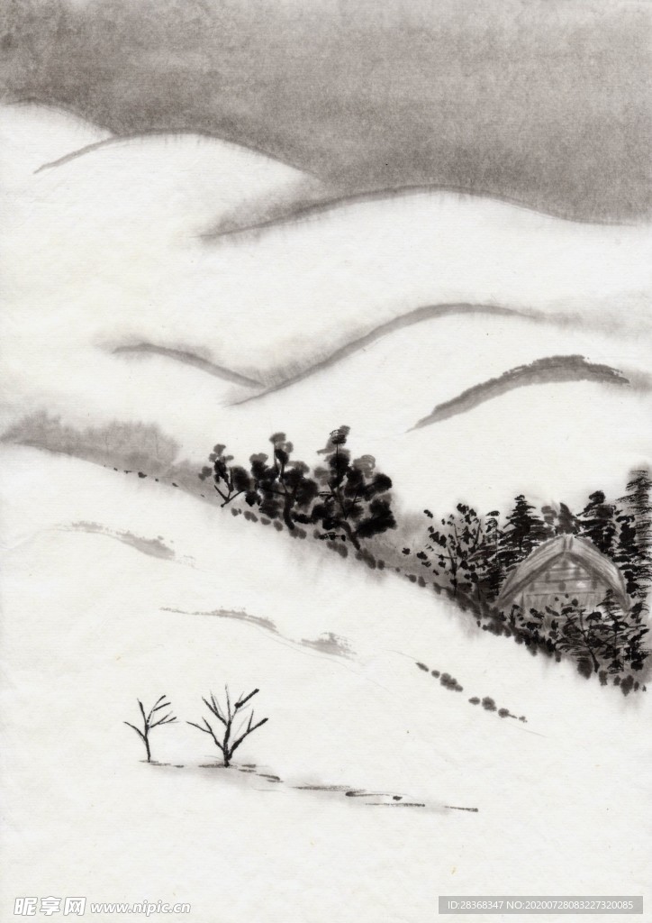 水墨山水画