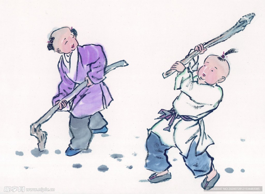 古代玩耍儿童
