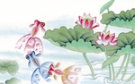 国画鲤鱼
