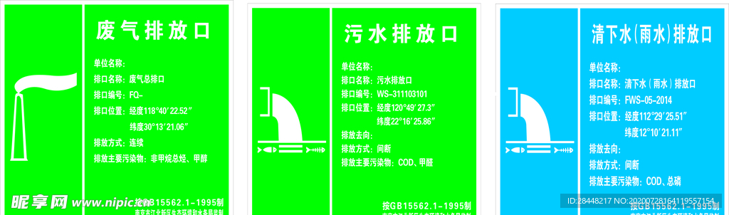 废气污水清下水排放口