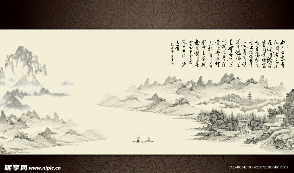 山水画 水墨山水画 意境山水画