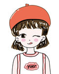 女孩帽子