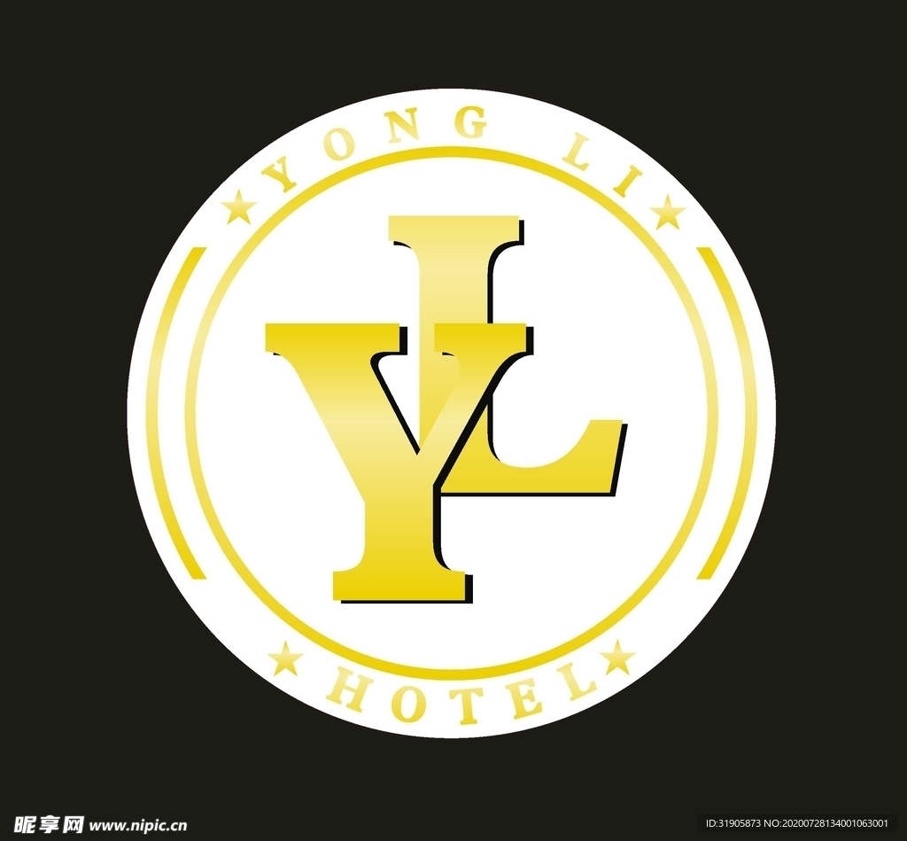 标志logo设计  YL字体