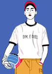 卡通男孩漫画唯美头像T恤热图