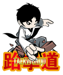 跆拳道武术卡通漫画