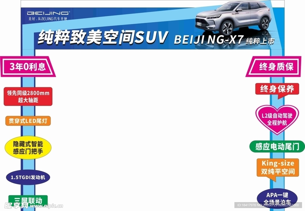 北汽展厅X7异形门