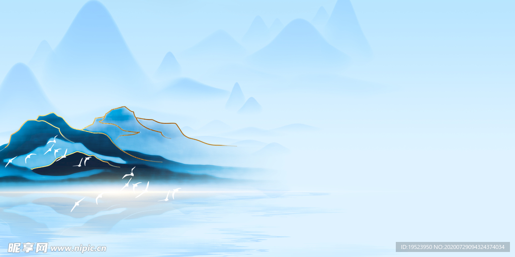新中式地产背景