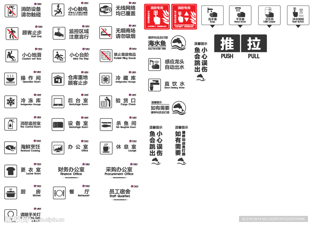 商场提示牌