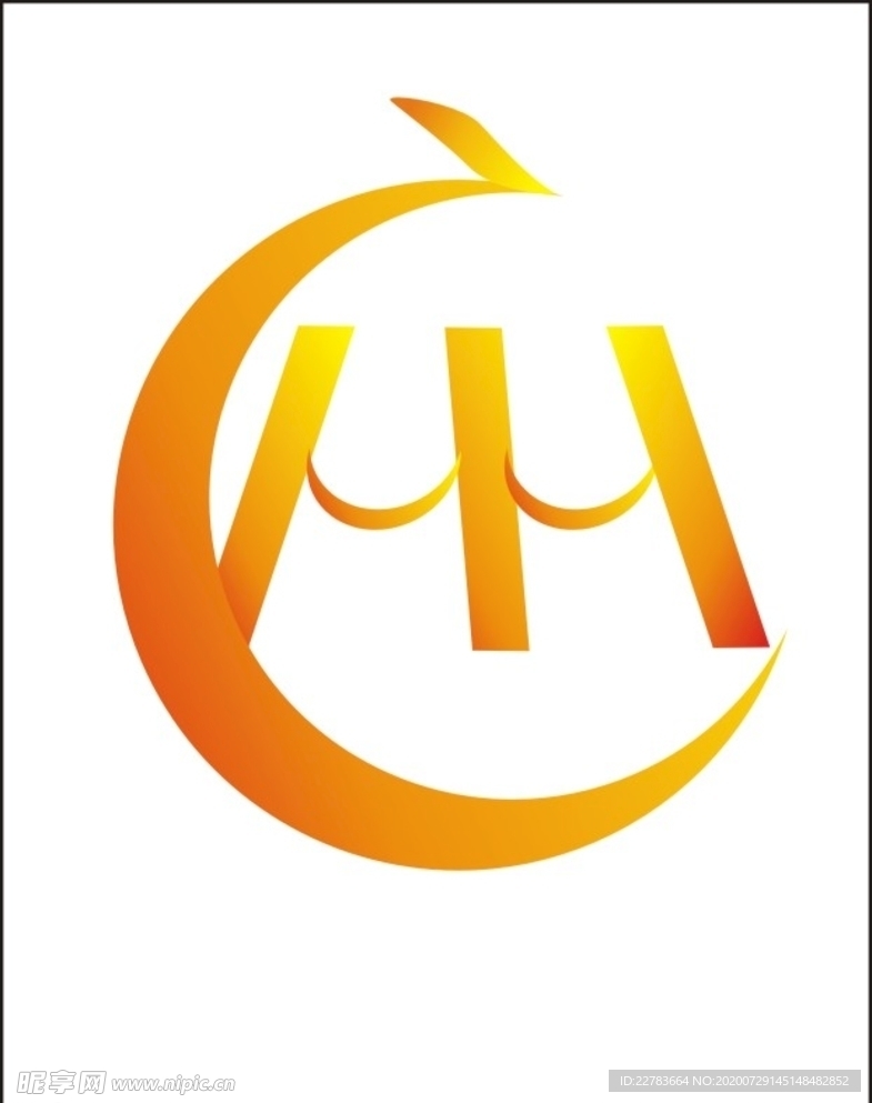 hh字母logo图片