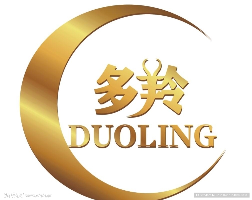 多羚羊奶徽标