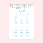 2021年日历