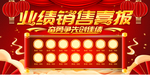 业绩销售喜报