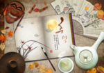 韩式古风古典雅致淡雅复古水彩
