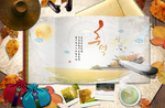 韩式古风中国风雅致淡雅复古水彩