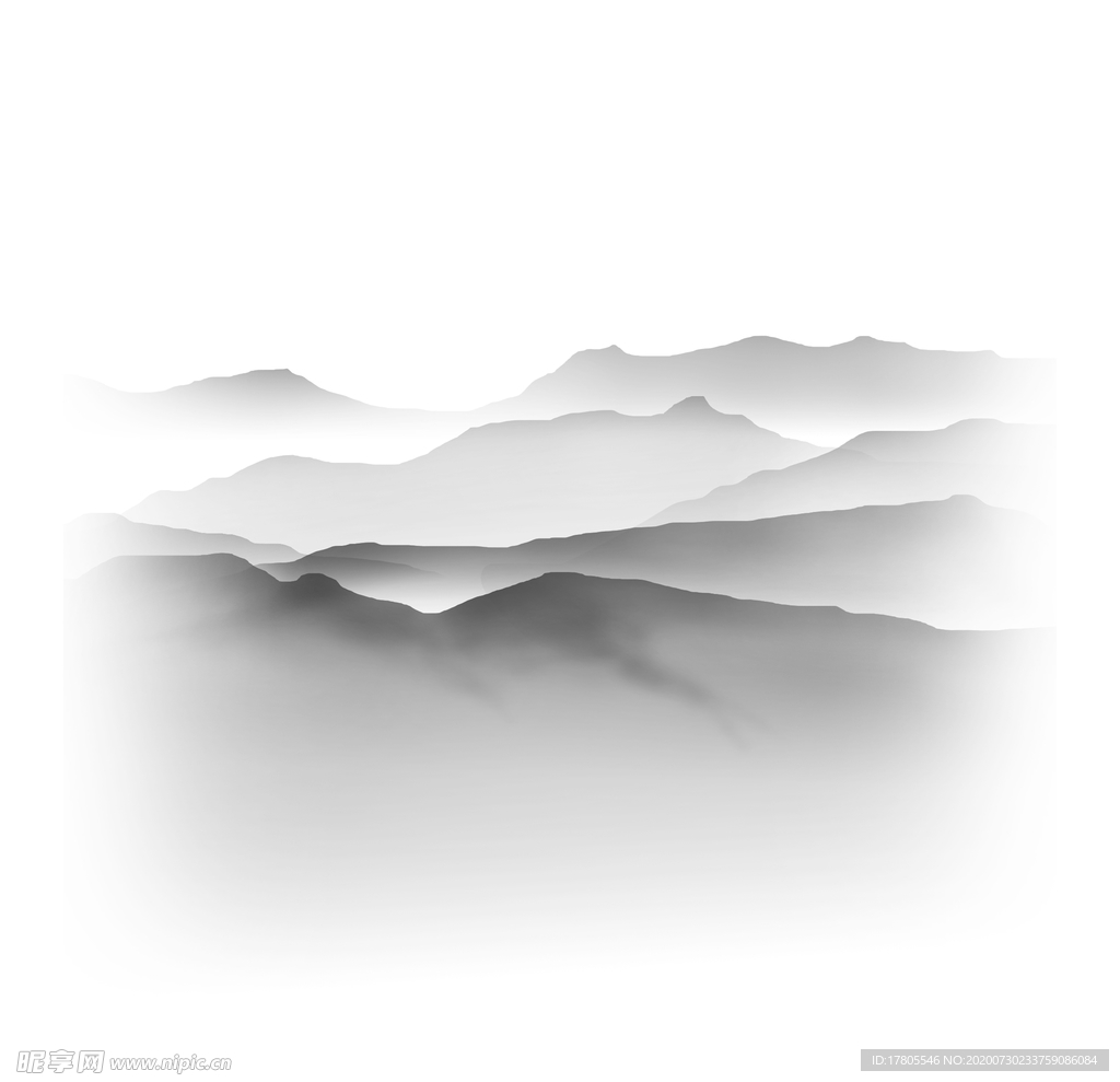 水墨素材 毛笔画素材 墨迹素材