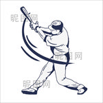 棒球运动员形象免抠元素