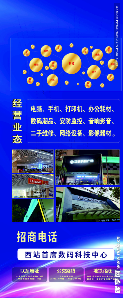 业态图  展架