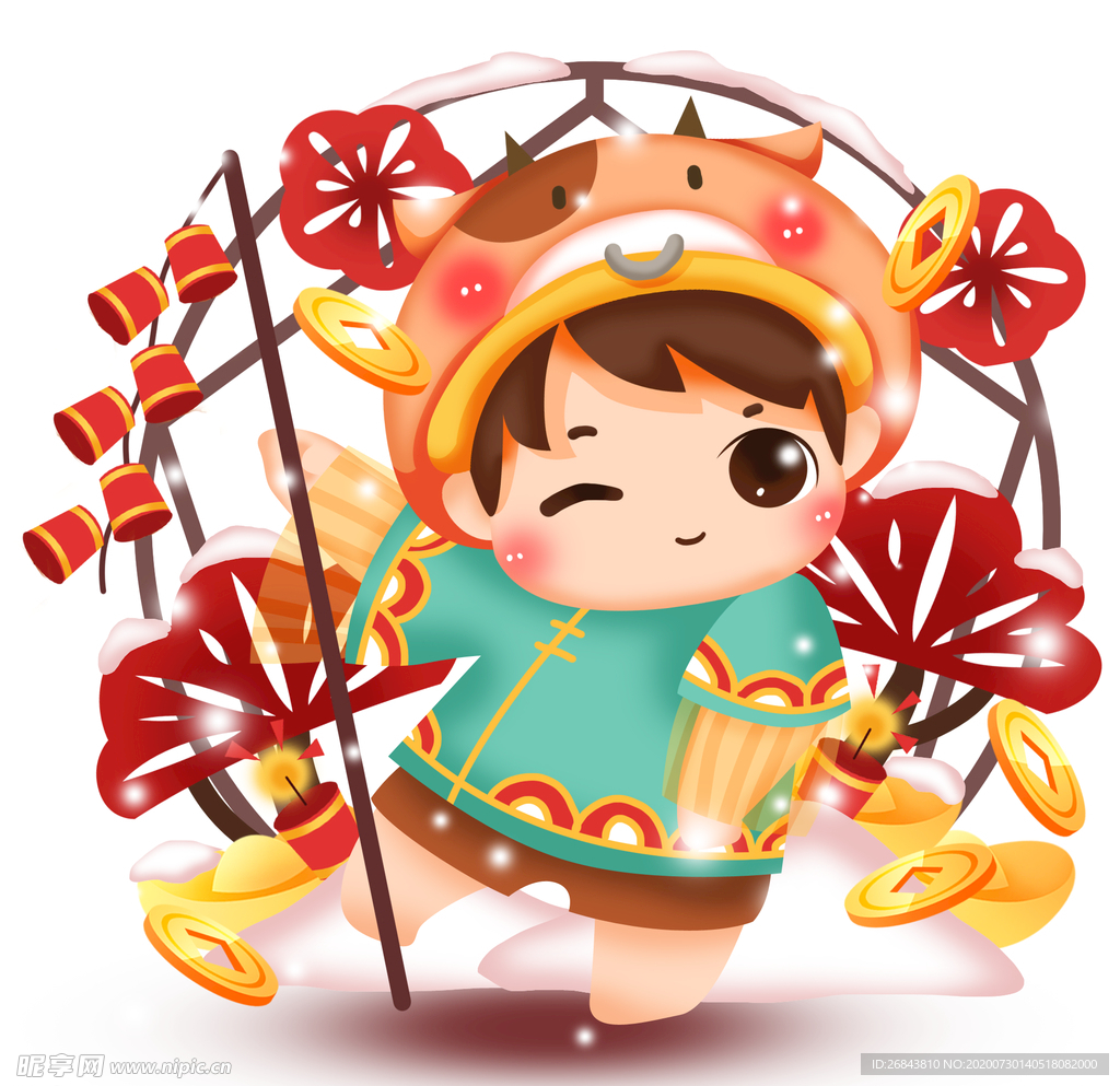 2021 金牛送福 牛年