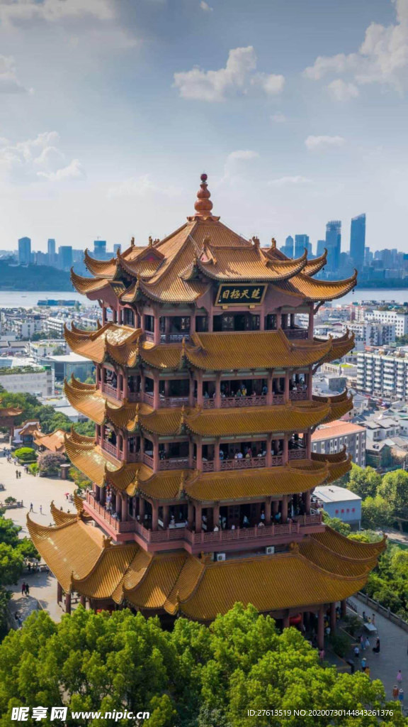 壮观的黄鹤楼图片