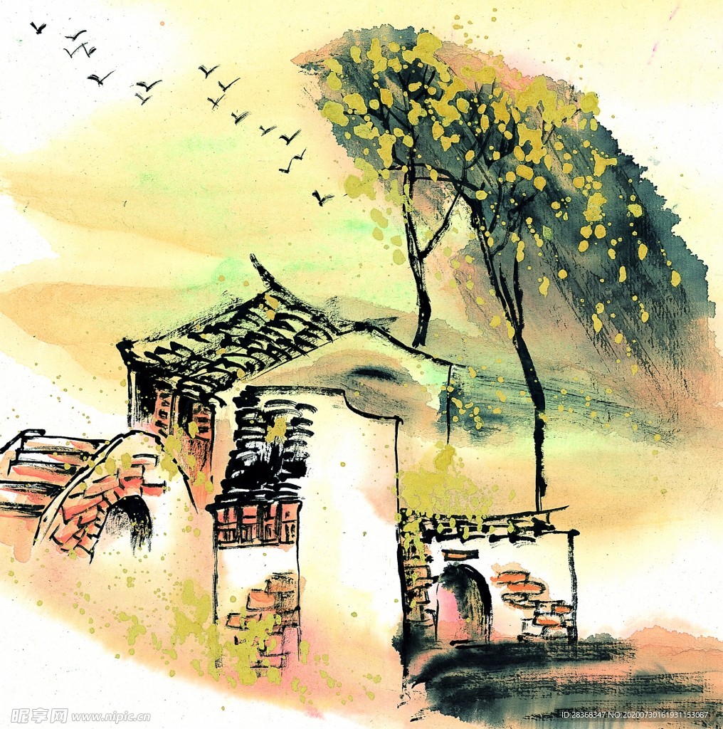 水墨风景画